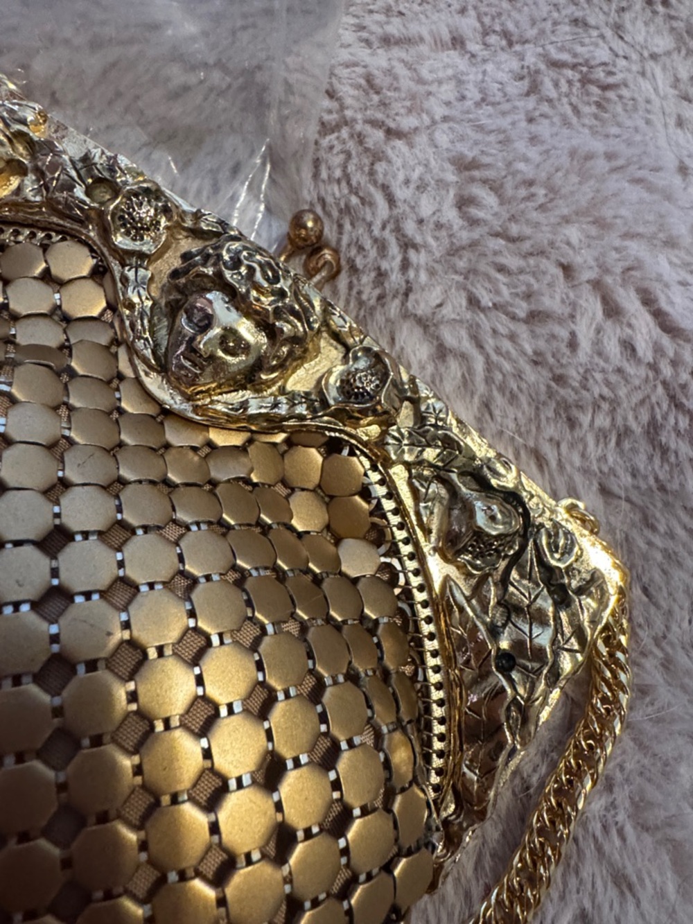 RARE Whiting and Davis mesh bag with face - Picture 10 of 11